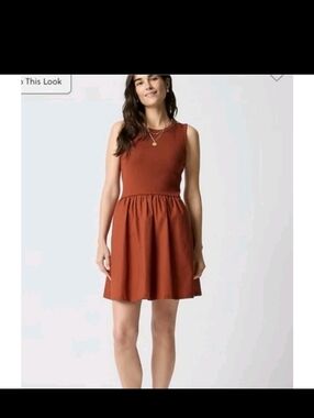 NWT J. Crew Knit Mixy Brunch Knee Length Mini Dress Brown M